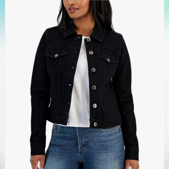Style & Co Women’s Denim Jacket Button down Size Small - Picture 1 of 6